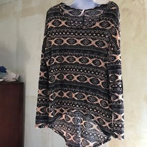 HighLow Aztec Black and Tan Med